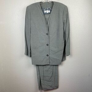 Liz Claiborne Petite Matching Dress Jacket and Cropped Pants Size 12 Petite EUC